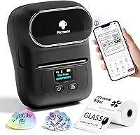 Phomemo Fabricantes de etiquetas M110 – Impressora de etiquetas de código de barras, máquina de etiquetas Bluetooth, impressora térmica portátil para pequenas empresas, endereço, código
