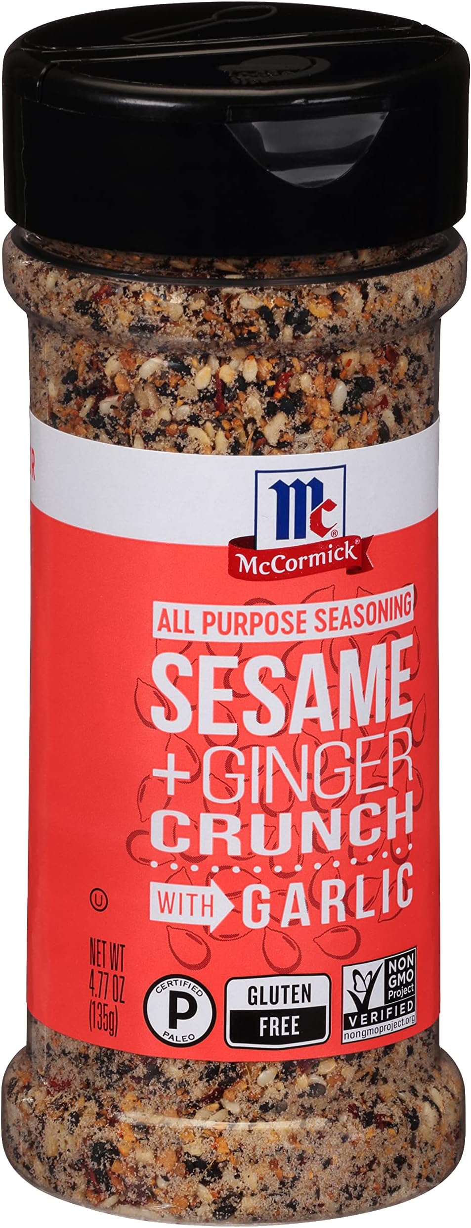 Sesame and Ginger Crunch with Garlic All Purpose Seasoning, 4.77 oz