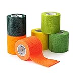Mr. Pen- Self Adhesive Bandage Wrap, 6 Pack, Colorful, 2 x 5 Yards, Adhesive Bandages, Cohesive Bandage, Medical Wrap, Elastic Bandage Wrap, Bandage Tape, Self Sticking Bandage Wrap