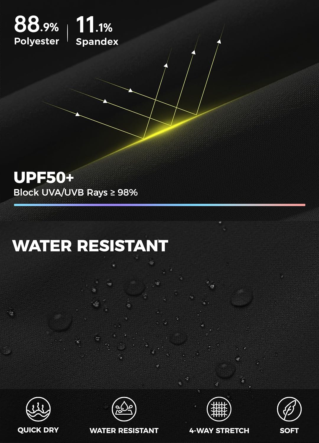 Willit Women's Capri Athletic Hiking Wide Leg Quick Dry Capri Pants Casual Lightweight Summer Cropped Pants - Image 4