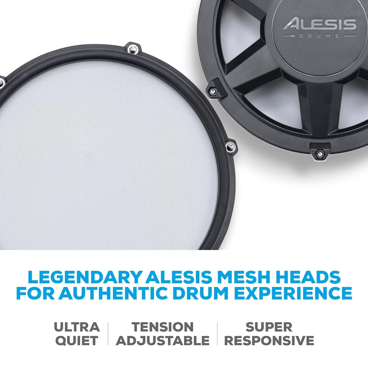 Alesis Nitro Max Kit Eight Piece Electronic Drum Kit with Mesh Heads, Bluetooth - Image 8 thumbnail