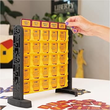 Jeopardy Family Edition Board Game Trivia Games Board Games for Family Night Fun Games for Game Night, for Adults and Kids Ages 10 and up