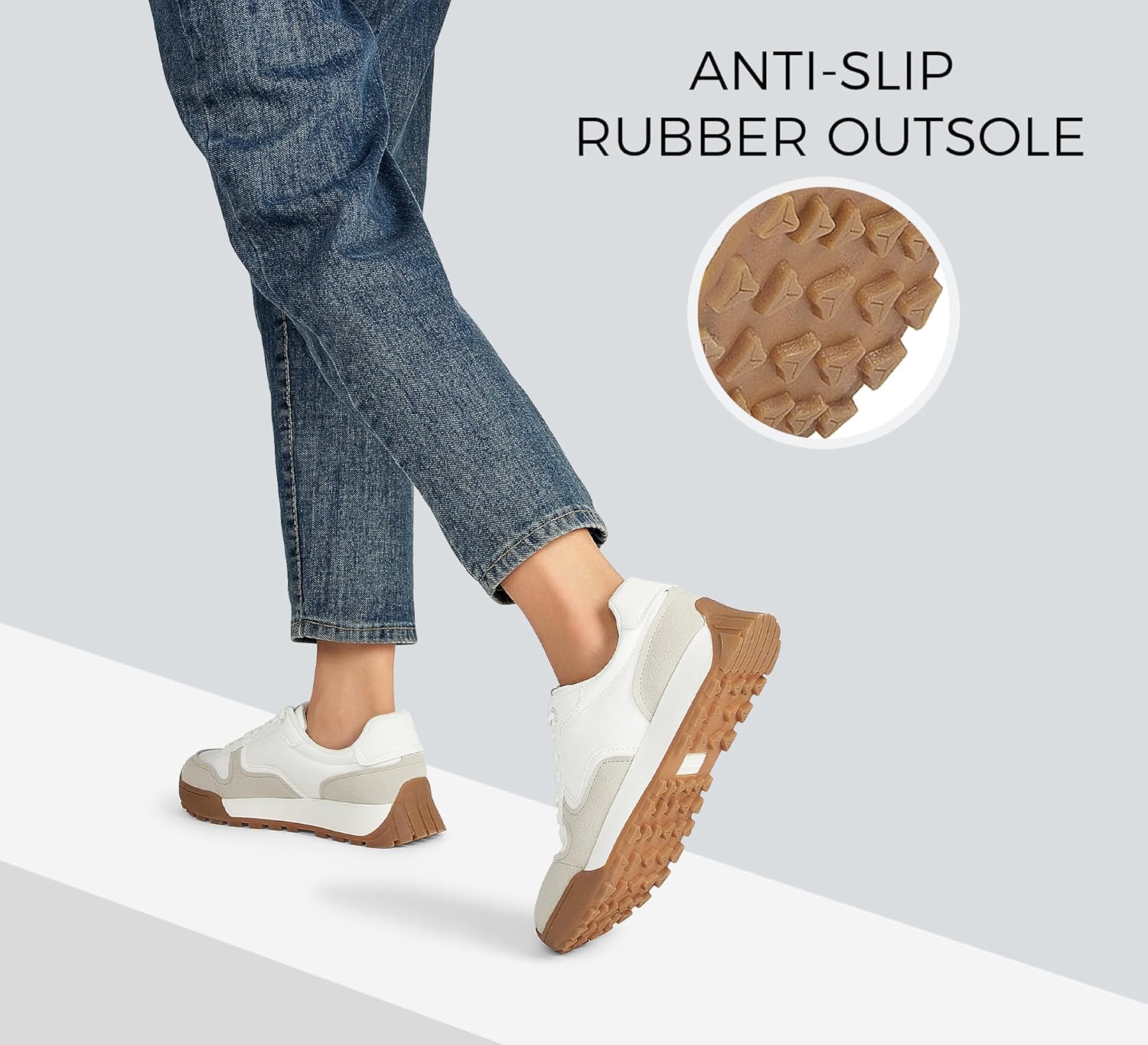 LUCKY STEP Women's Platform Canvas Sneaker Casual Lace-up Stylish Tennis Running Retro Classic Trainers Walking Fashion Sneakers - Image 8