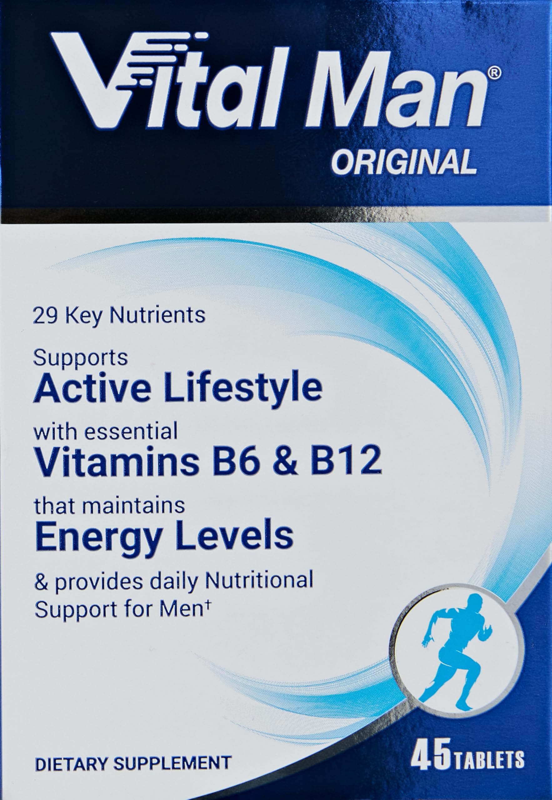 Men Original Active Lifestyle Support | With Vitamins B6 & B12 & 29 Key Nutrients | To Maintain Energy Level | Provide Daily Nutritional Support For Men | 45 Tablets