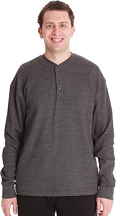 #followme Henley Thermal Shirt for Men Breathable Long Sleeve Shirt