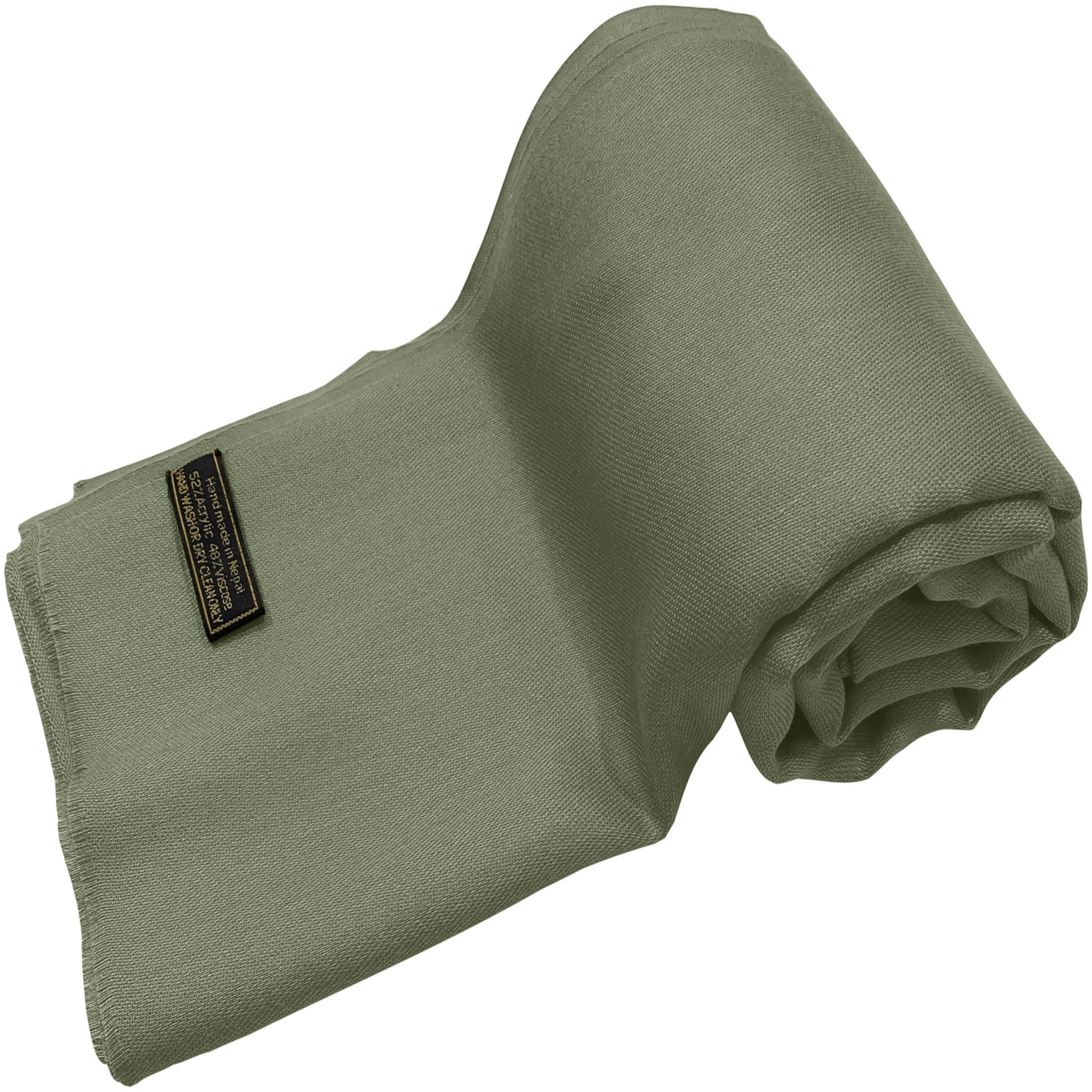 CJ Apparel Einfarbiges Entwurf-Nepalesisch Scialle di Pashmina Donna