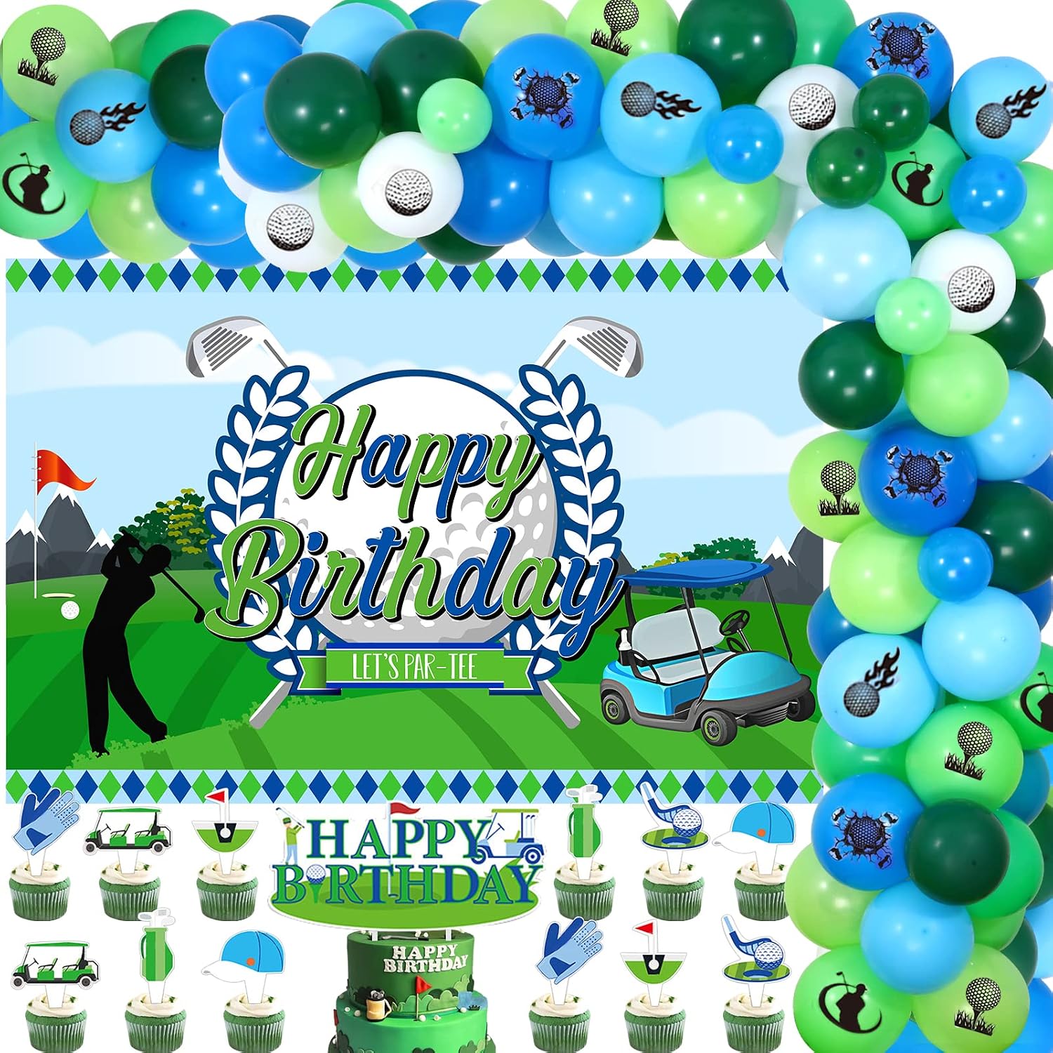 Large Outdoor Happy Birthday Banner For Fence – 50x250 Cm, 600D Oxford Fabric, Weather-Resistant Party Decor
