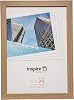 Hampton Frames | Sorbonne Poster Photo Frame A4, Brown, Wood Effect, Acrylic Front | Display Portrait or Landscape, Wall Mount or Freestanding | Home or Office Decor