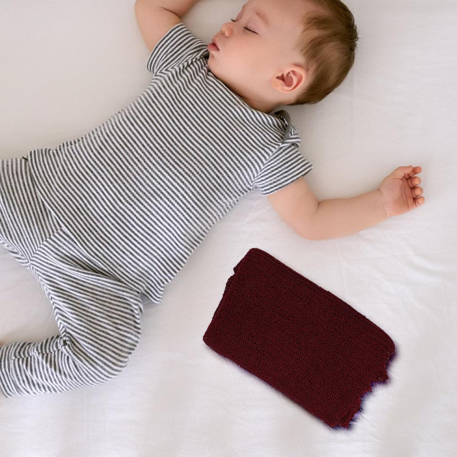 Garneck Manta Fotográfica para Recién Nacido, 6 Piezas, Fibra Acrílica | Unisex para Niños y Niñas, Accesorios de Fotografía Infantil, Set de Seis