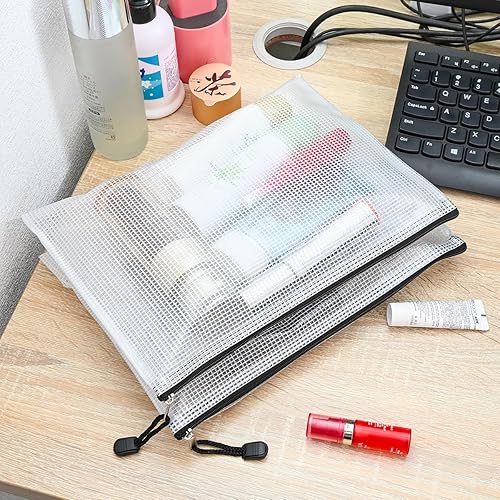 Miniatura 6 de AUSTARK 20 bolsas de malla con cremallera, multiusos, impermeables, bolsa de almacenamiento organizadora para oficina, escuela, hogar, viajes