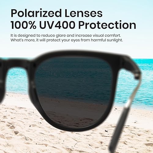 Miniatura 6 de Cyxus Gafas de sol plegables con diseño de ojo de gato para mujeres y hombres, protección UV400, ultraligeras y fáciles de transportar, lentes de