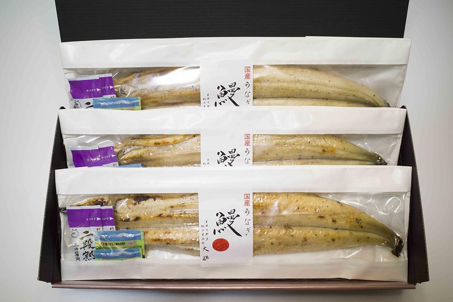 【鮮魚卸 大輝】特大サイズ国産うなぎ3尾セット(180~190g) 贈り物 贈答 ご自宅用 に (白焼3尾)