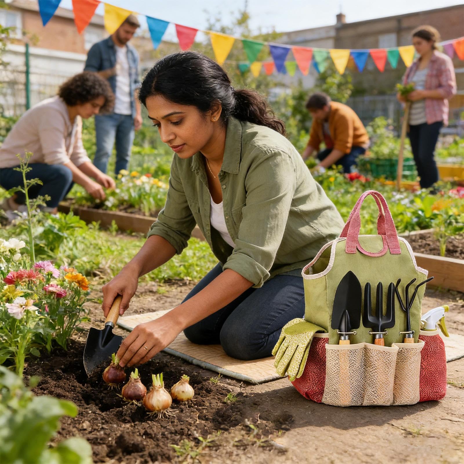 Ensemble d'outils de jardinage | 9 Pièces Ensemble De Plantation Pour Femmes,Équipement De Jardinage Multifonctionnel - Pour Couper Soins Creuser Désherbage Pelouse Jardin Serre