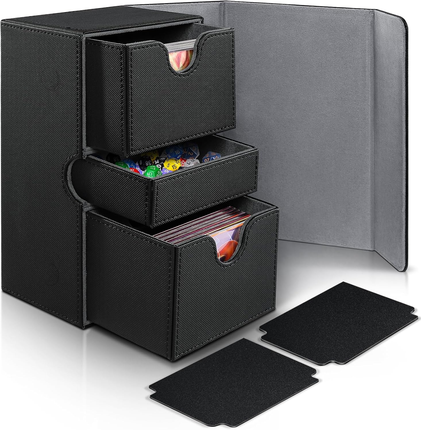 TiopLior Premium Double Deck Box Fit for MTG Commander 200+ Sleeved