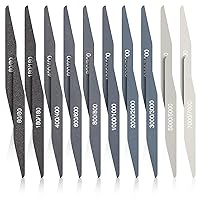 Vista 19 de Honoson 20 unidades de palos de lijado para modelos de plástico, palos de pulido surtidos de metal y madera, herramientas de lijado accesorios