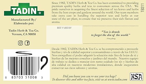 Vista 23 de Tadin Herb & Tea Co. Té herbal de Moringa, sin cafeína, 24 bolsitas de té, Paquete de 6