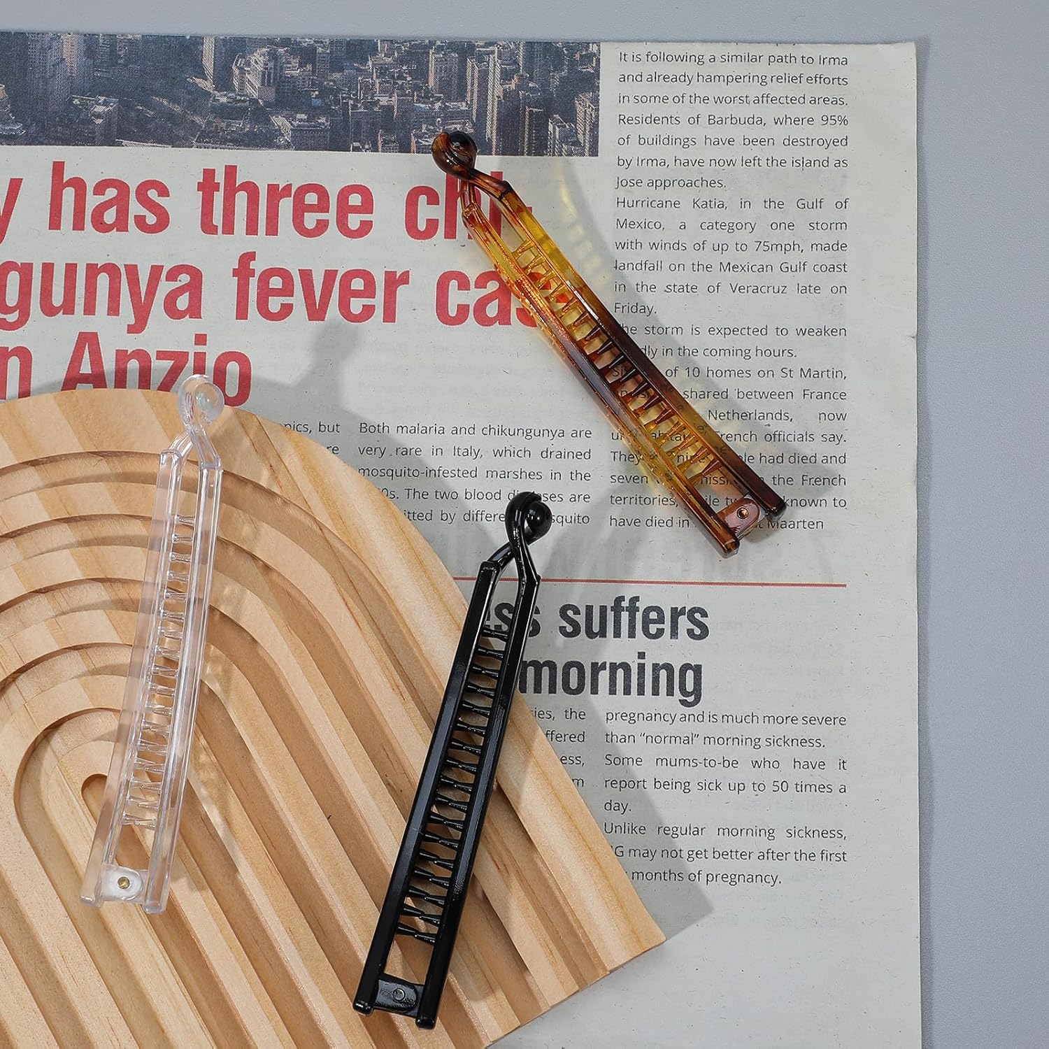 3Pcs Banana Hair Clips Large French Banana Clips for Medium Thin Hair Big Combs Non Slip Classic Bananas Claws, Styling Accessories for Women Ladies - Image 7