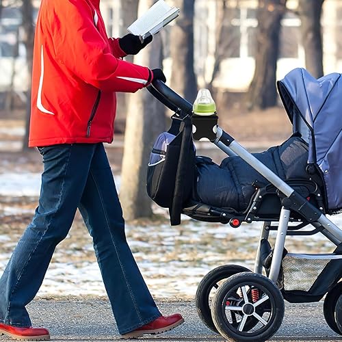 Miniatura 4 de Soporte para botellas de cochecito para bebidas y teléfonos, material ligero, clip conveniente, cochecito, caminantes de compras