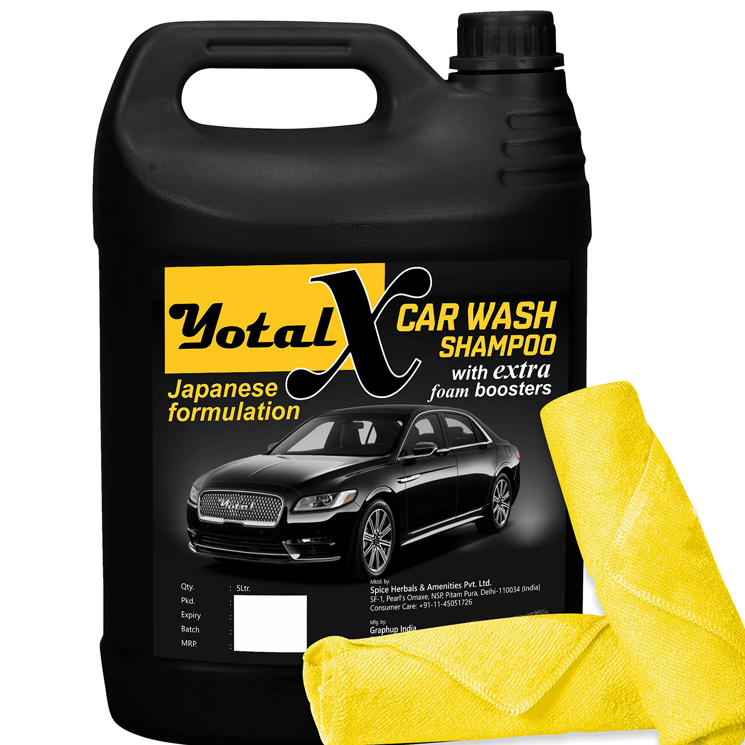 Buy Yotal Extra Car Shampoo 5L PH Neutral Formula for Spot Free