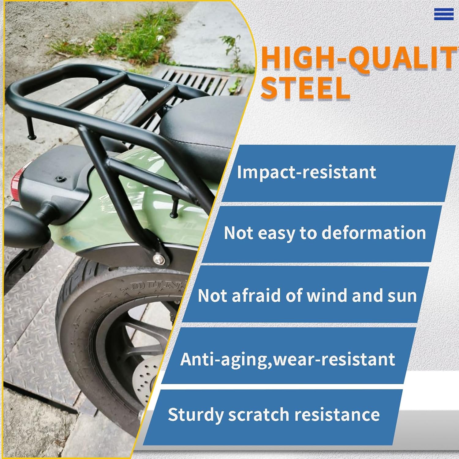 Motorcycle Rear Rack Tail Rack Luggage Rack Rear Top Case Carrier Steel Rear Fender Rack Compatible for Ho&n&da CMX Rebel 300/500 Accessories 2017-2025