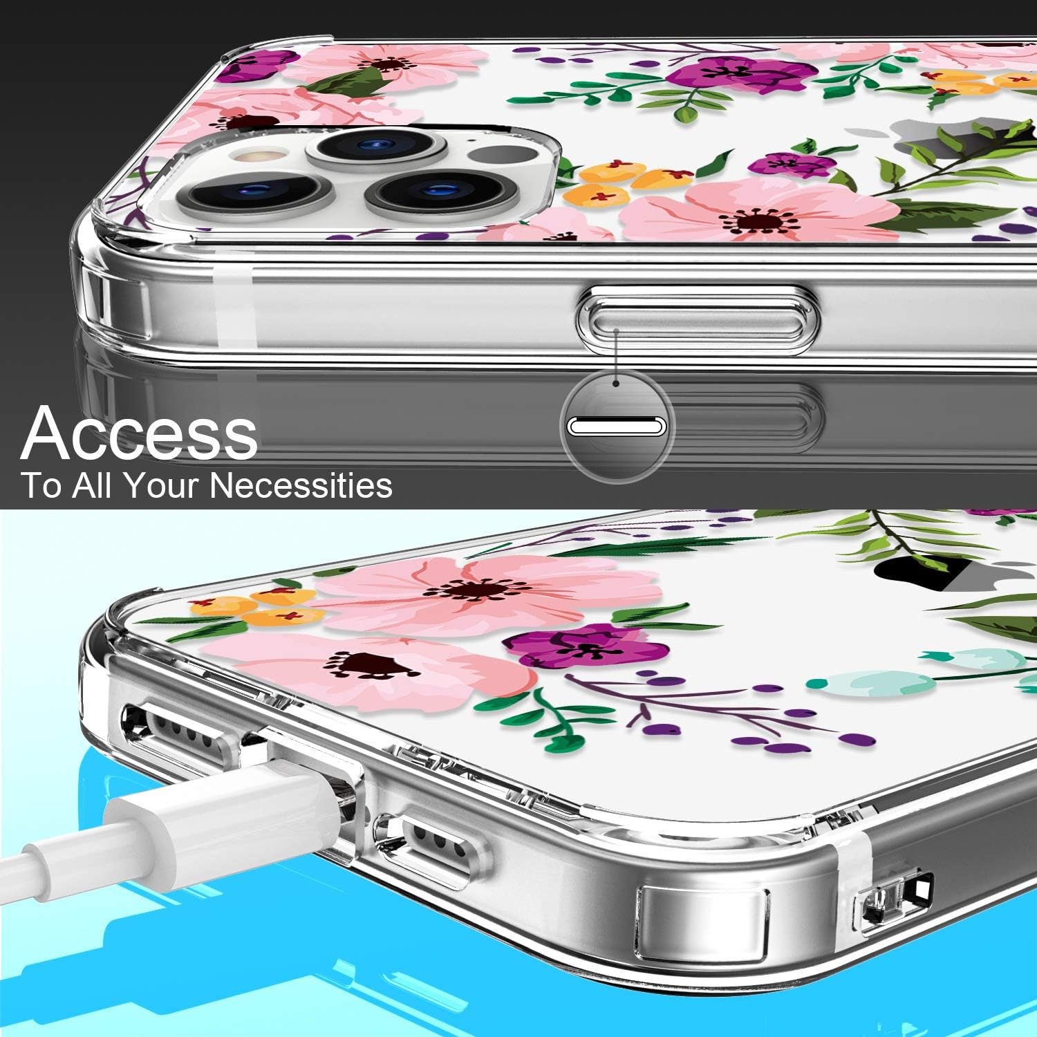 Buy Luhouri For Iphone 12 Pro Max Case With Screen Protector Pink Purple Floral Flower Designs On Clear Bumper Cover For Women Girls Slim Fit Protective Phone Case For Iphone 12 Pro Max 6 7 Buy Luhouri For Iphone 12 Pro Max Case With Screen Protector Pink Purple Floral Flower Designs On Clear Bumper Cover For Women Girls Slim Fit Protective Phone Case For Iphone 12 Pro Max 6 7