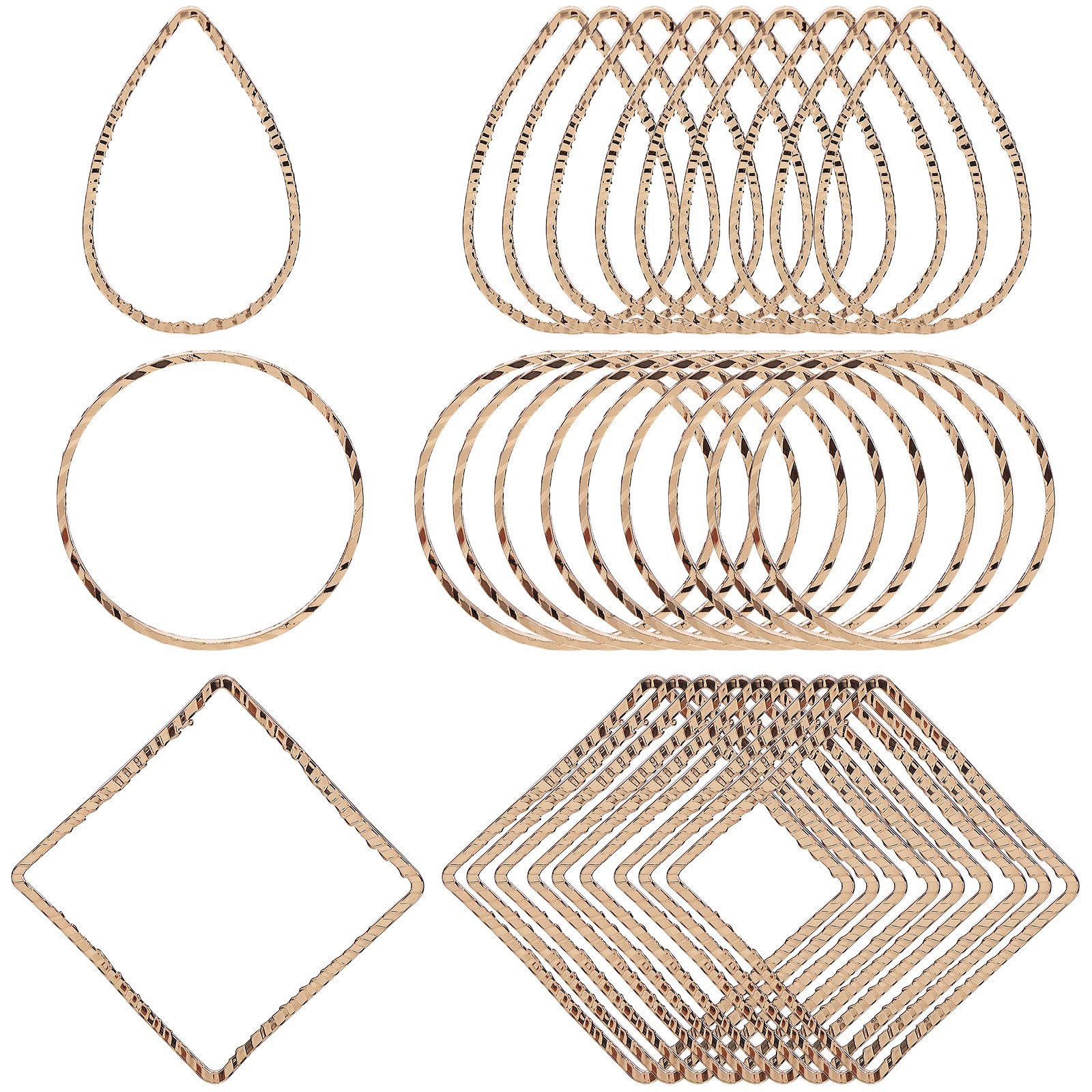 Aros para pendientes manualidades y kit de accesorios para hacer joyas geométricas