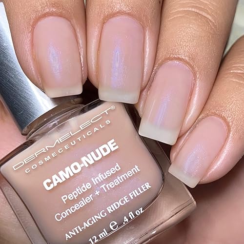 Miniatura 5 de Dermelect Camo-Nude Corrector + tratamiento, capa base para el cuidado de uñas con péptidos de proteína de queratina, biotina, tratamiento