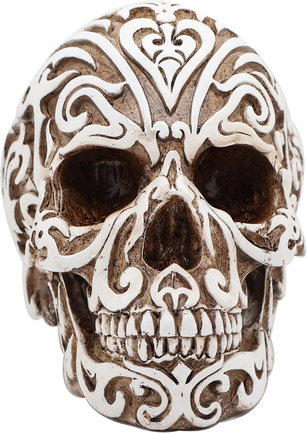Large Skull Piggy Bank for Adults - Boho Skeleton Heads Coin Bank Money Jar Halloween Day Dead Goth Home Decor Best Gift for Kids, Designed for All US Coins