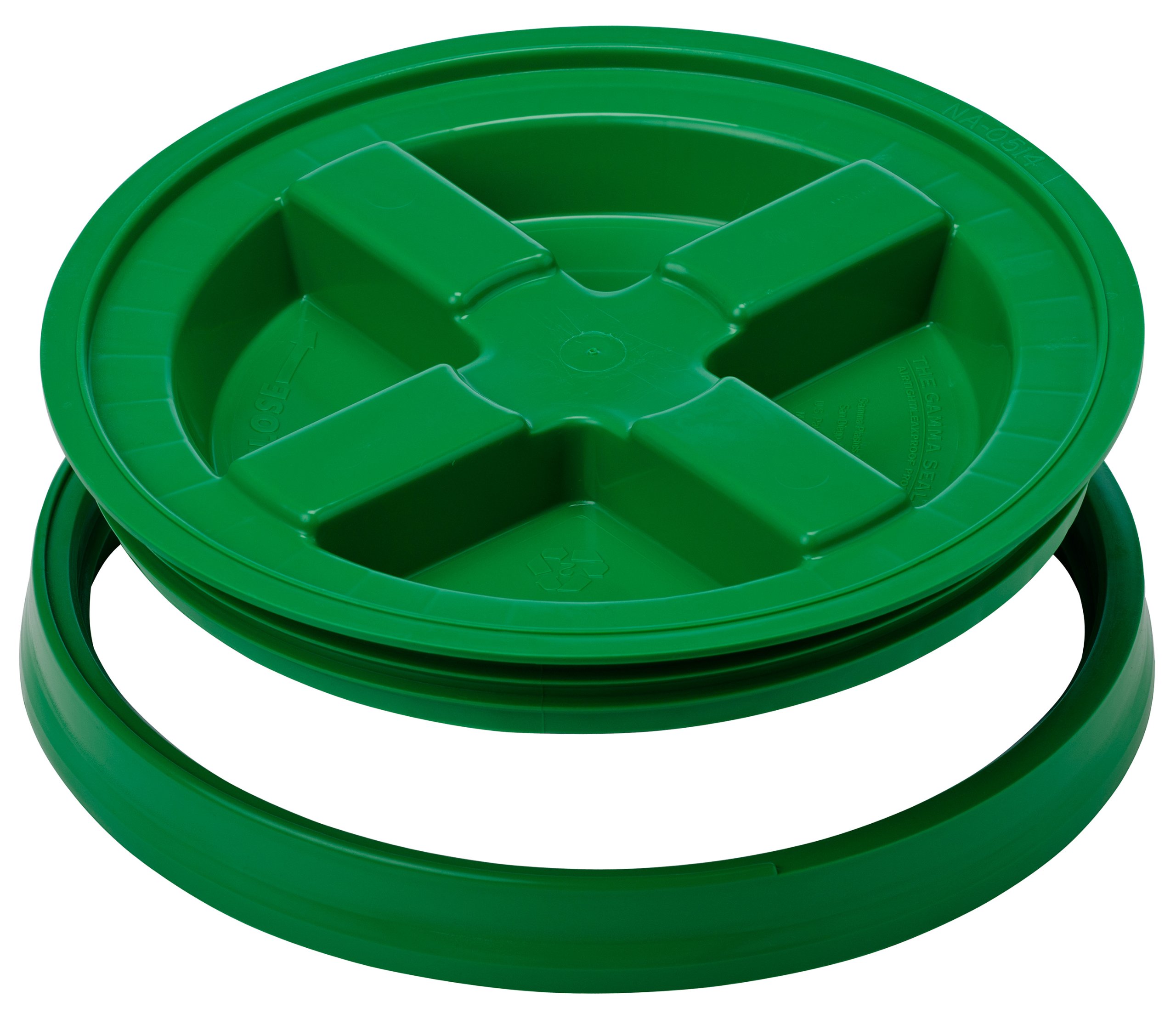 Gamma2 Gamma Seal Lid - Pokrywy pojemników do przechowywania karmy dla zwierząt domowych - pasuje do wiader 3,5, 5, 6 i 7 litrów, zielona
