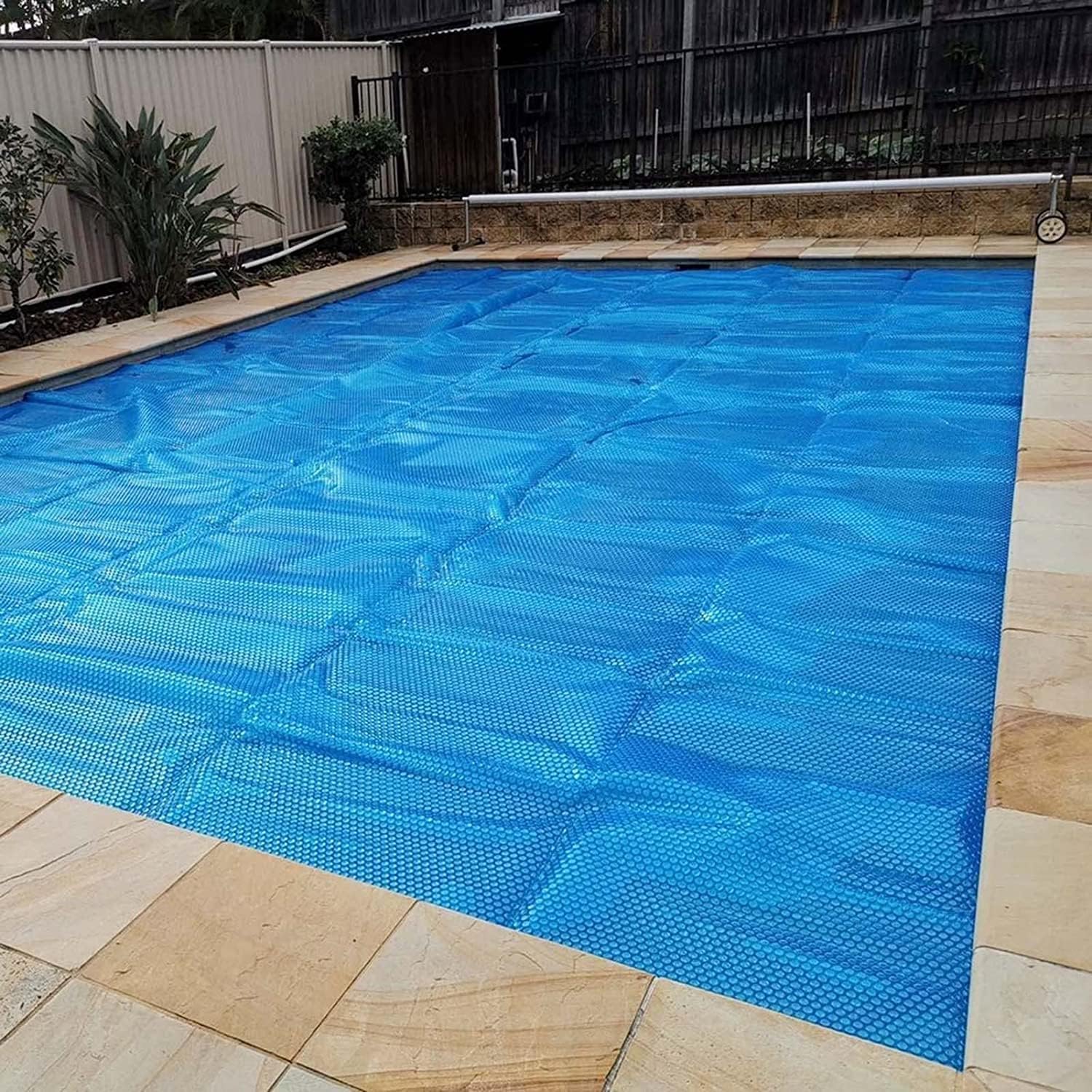 Pool Cover Swimming Pool Solar Cover Protector, Bubble Insulating Covers Rainproof & Waterproof, Family Pools Wrap Lids Block UV, Customized Size (Size : 2mx3m/6.5ftx10ft)