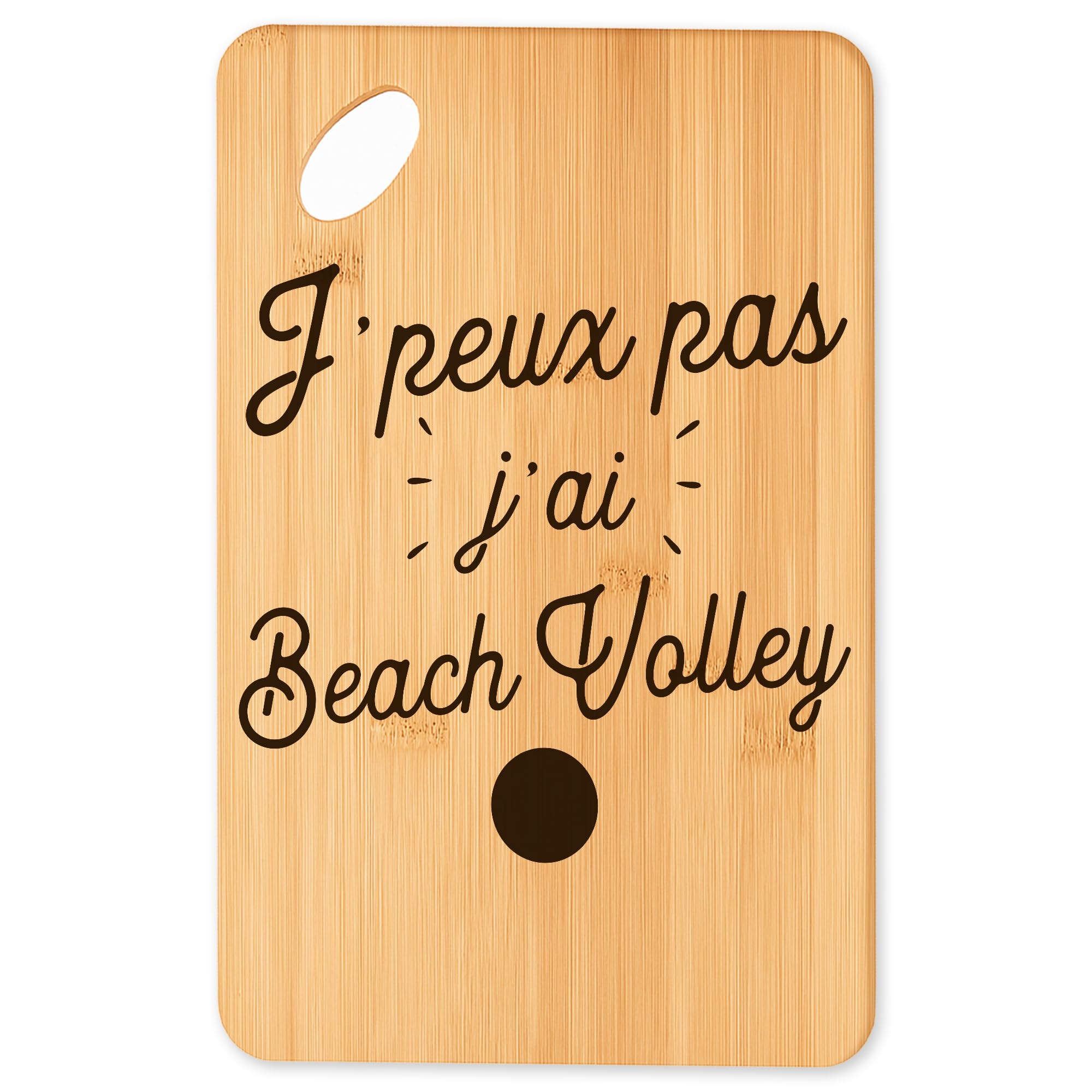 Planche à découper Volley 3 finis les plateaux fragiles pour vos repas de barbecue