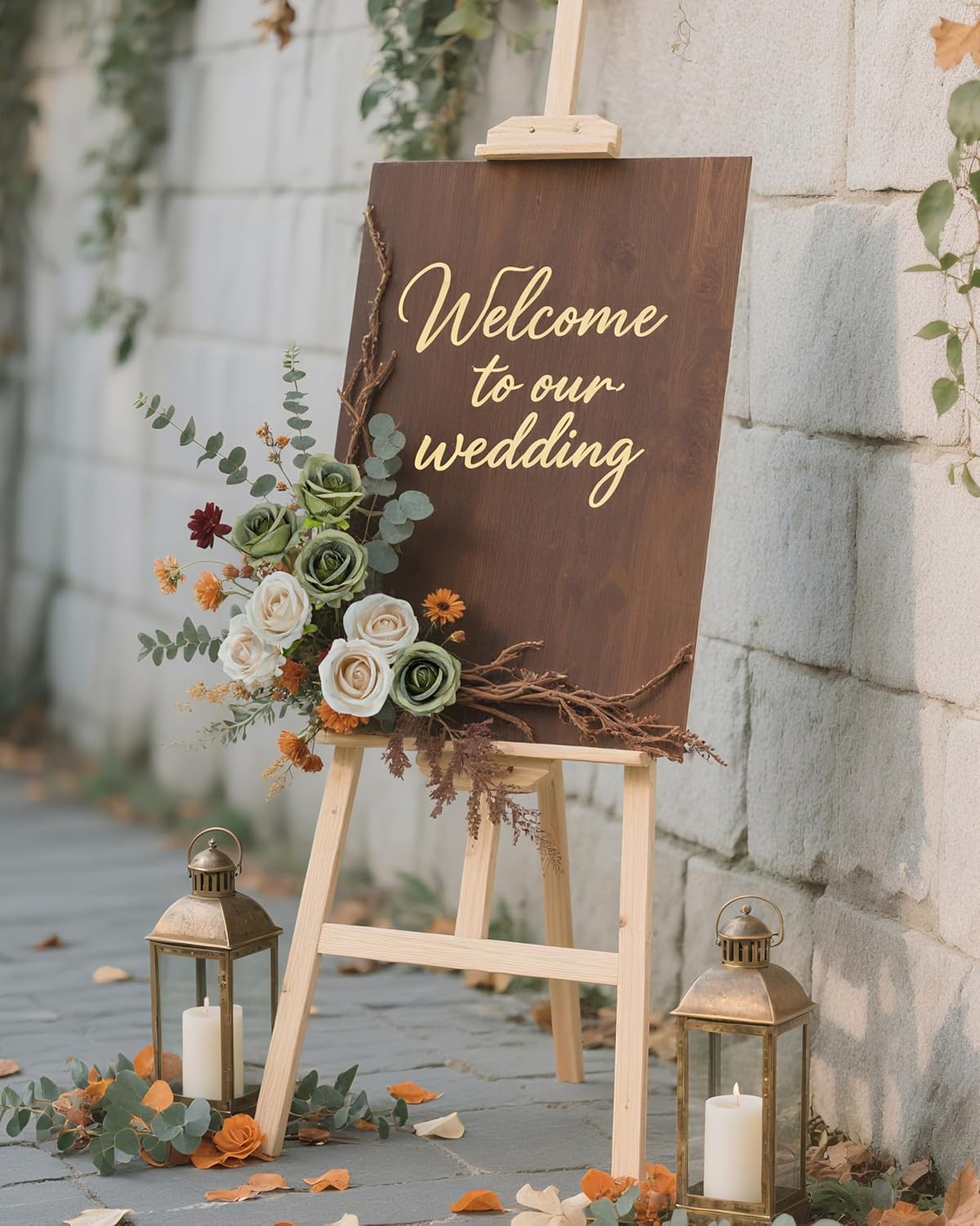 DuHouse 50pcs Artificial Silk Roses Realistic Fake Flowers for Wedding Decorations, Bridal Bouquets, Table Centerpieces, DIY Floral Arrangements, Party & Home Decor(Cream)