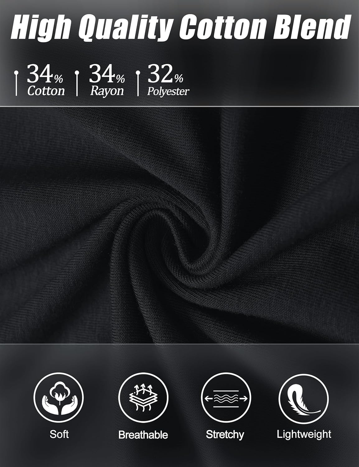 YUCOLEN Polo Shirts for Women 3/4 Sleeve Tops Golf Tees 5-Button Collared Cotton Shirt Business Casual - Image 4