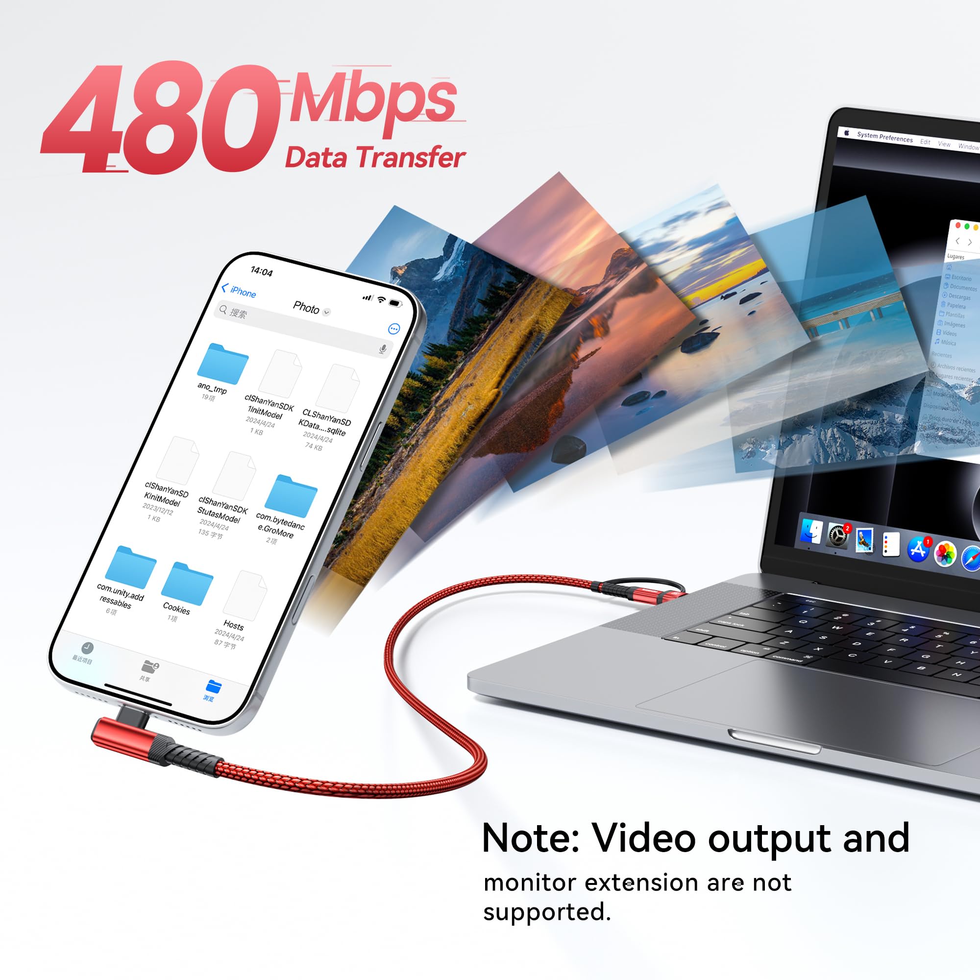 toocki Cavo da USB C a USB C da 240 W, 3,1 m, confezione da 2, cavo di ricarica 2 in 1 da USB A/C a tipo C, ad angolo retto PD 3.1, ricarica rapida per iPhone 17, 16, 15 Pro Max, MacBook Pro, iPad