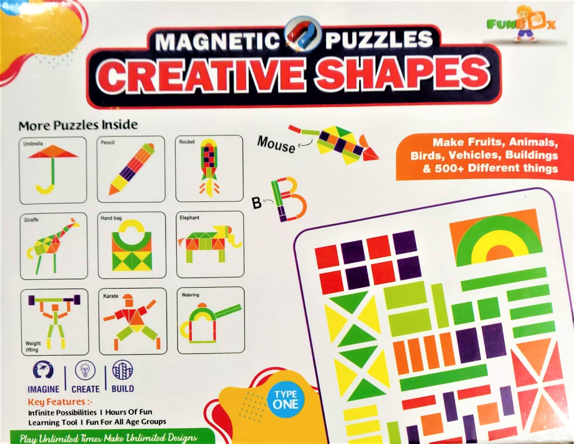 Smart Picks Magnetic Shapes Puzzle for Kids (58 Pieces) — ₹145