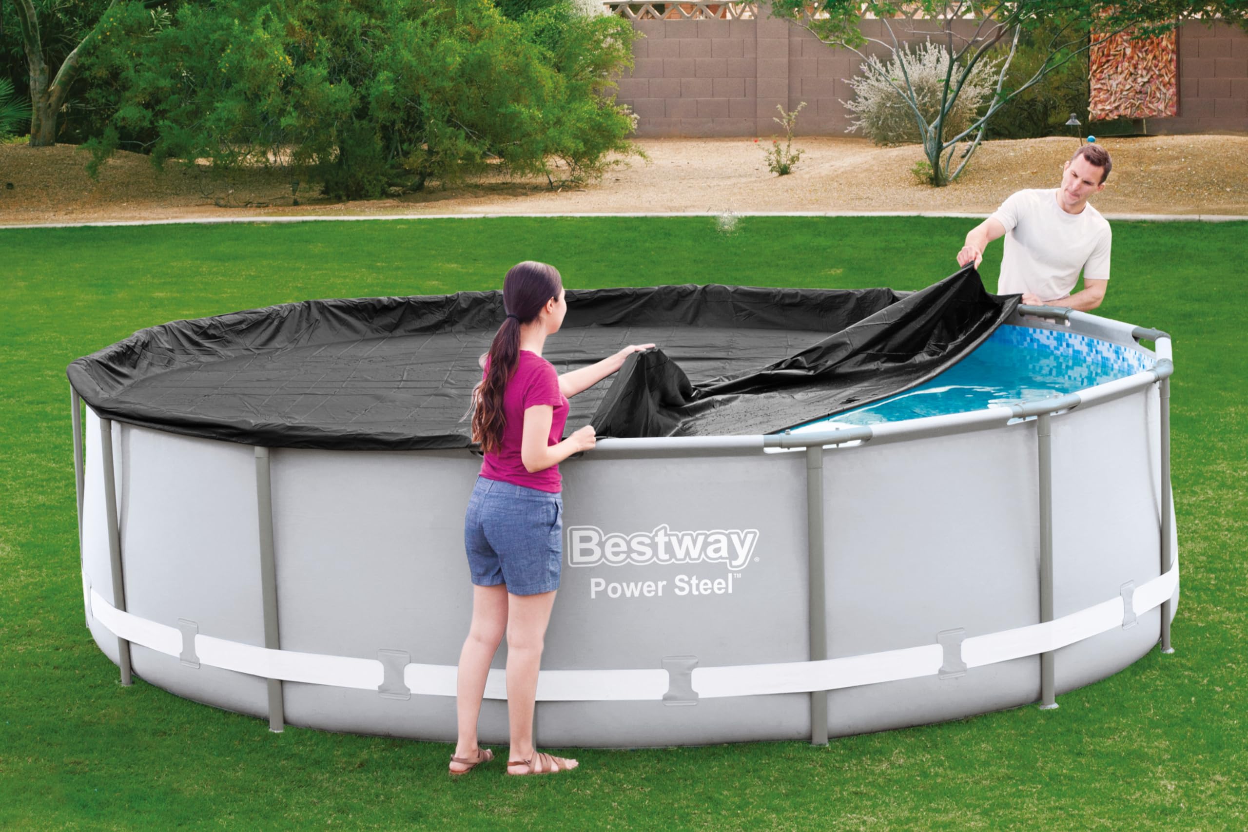 Pokrywa basenu Bestway Ø 427 cm Czarny