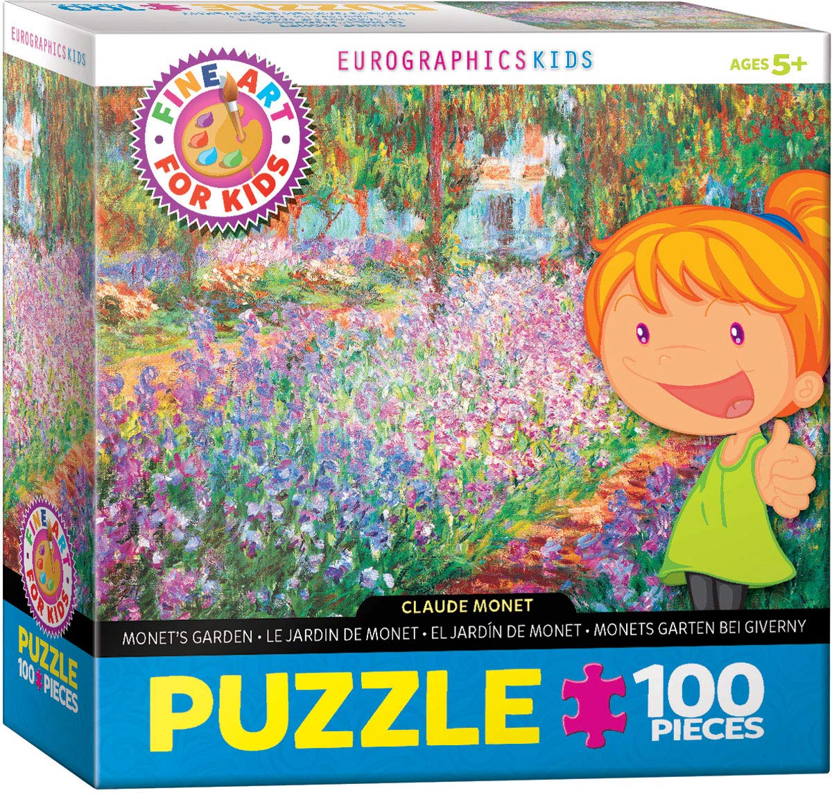 Monet's Garden by Claude Monet 100-Piece Puzzle