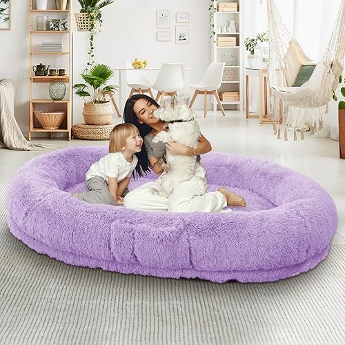 Miniatura 8 de Cama ortopédica para perro, extra grande con espuma viscoelástica, funda impermeable y lavable (36 pulgadas, gris)
