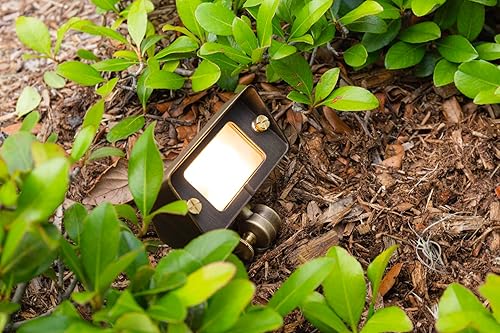 Miniatura 8 de VOLT Paquete de 10 luces de inundación de latón fundido de 12 V (bronce)