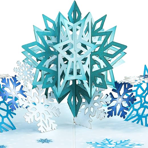 Paper Love 3D Snowflakes Pop Up Card