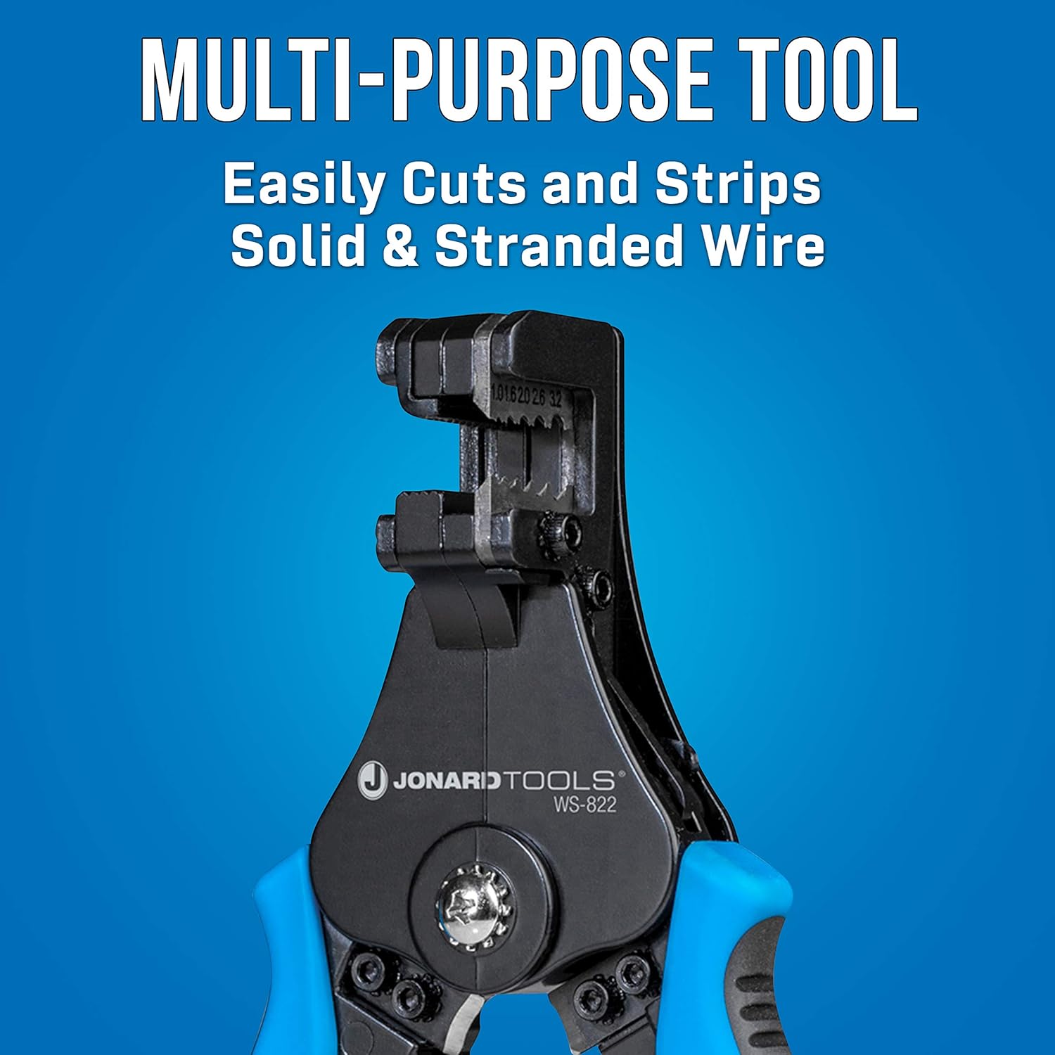 Jonard Tools WS-822 Wire Stripper and Cutter, 8-22 AWG