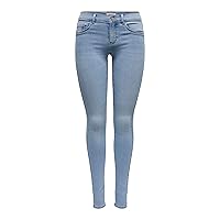 Onlrain Reg Skinny DNM Noos, Mix Blu Chiaro