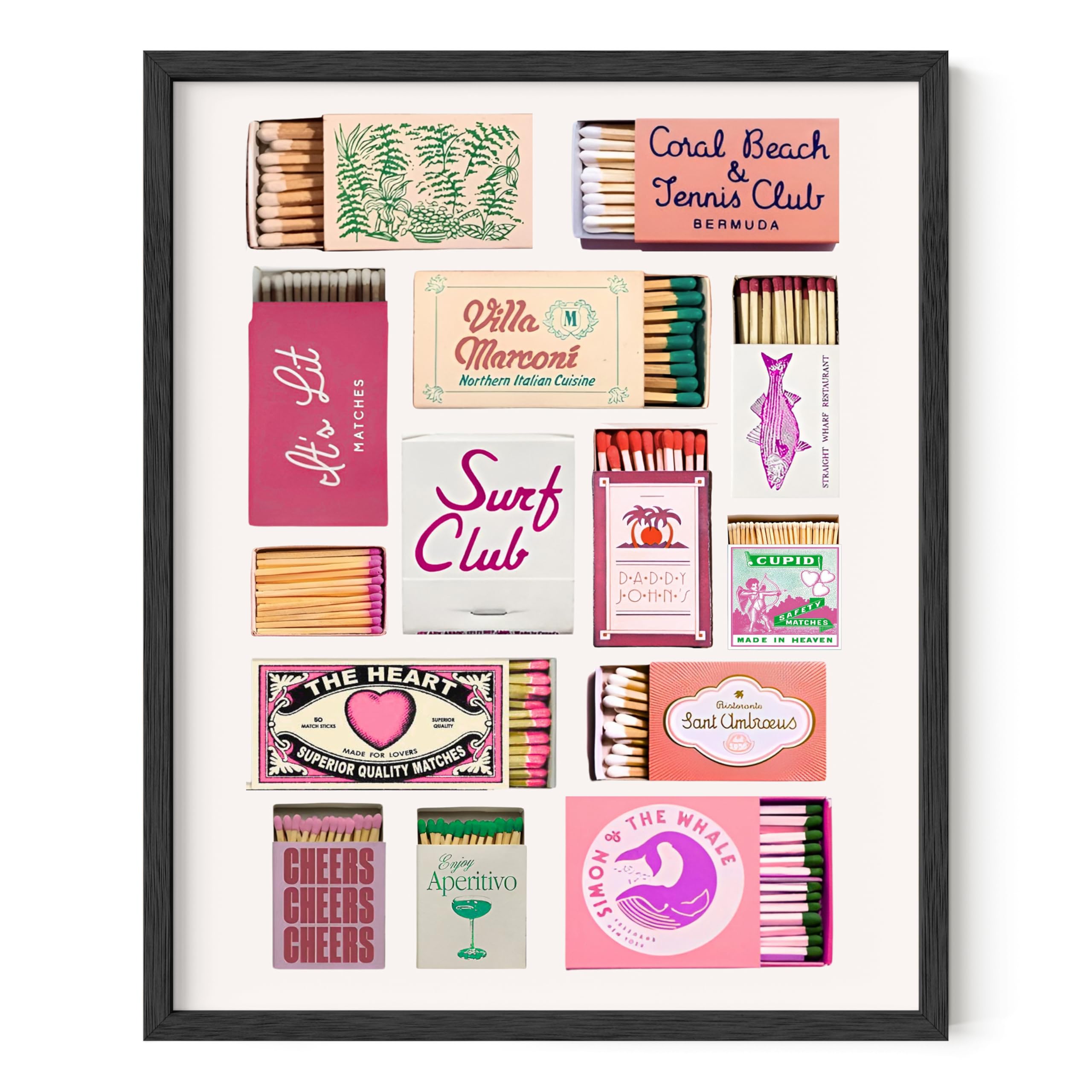 HAUS AND HUES Dorm Room Wall Art - Aesthetic College Dorm Wall Art for Girls, Trendy Apartment Decor for Bedroom, Cute Picture for Bedroom(Pink