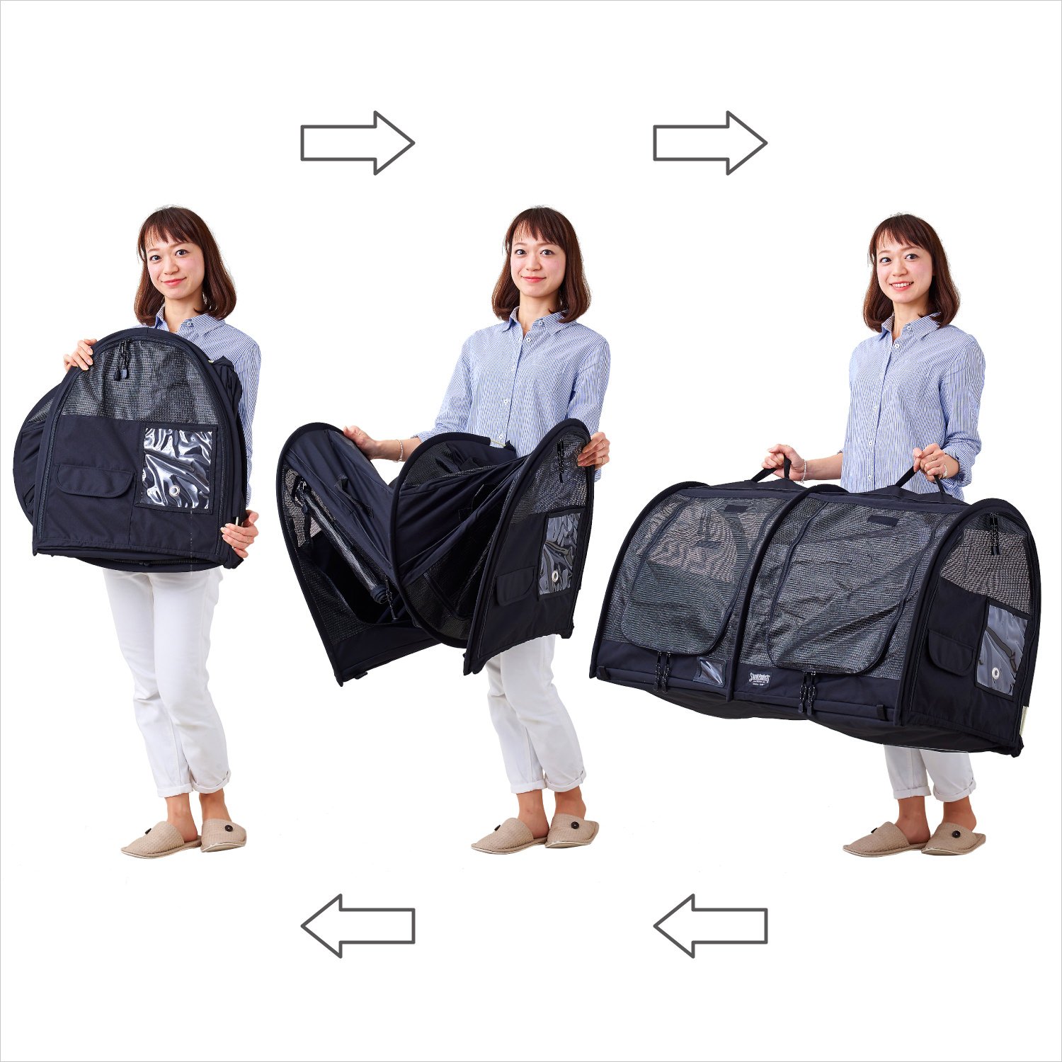 Amazon.co.jp: 【OFT】 Sturdi ペット ツインカーゴ (ブラック