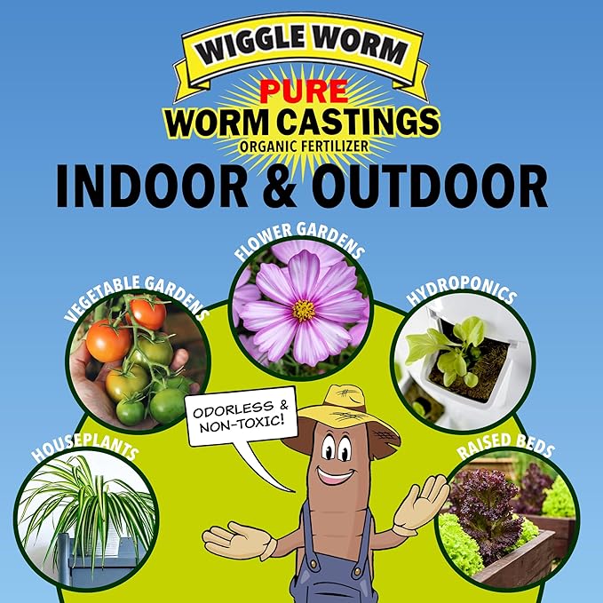 Wiggle Worm Abono Orgánico Puro de Humus de Lombriz, 15 lb miniatura 7