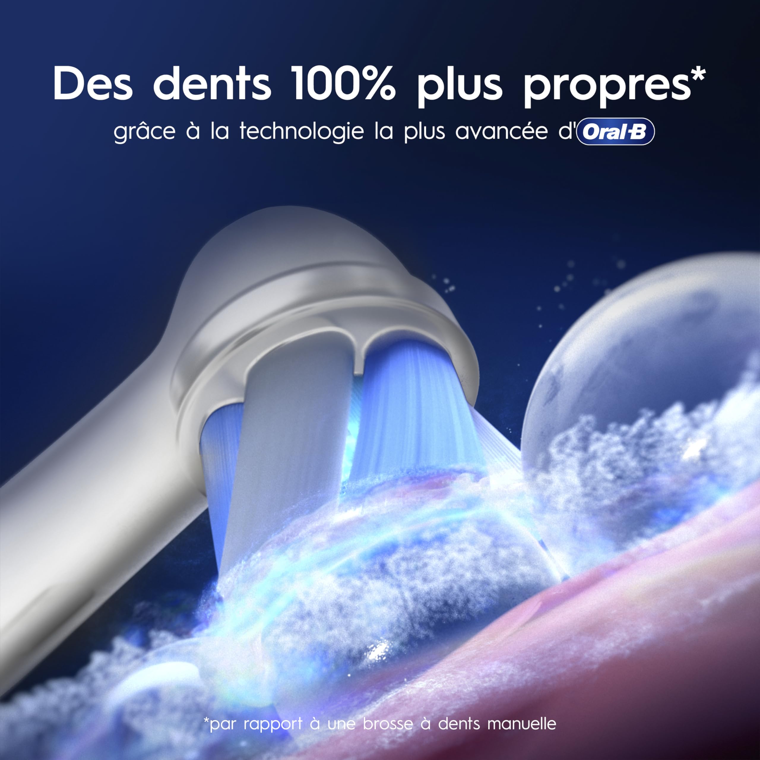 Oral-B iO 9 Brosse A Dents Electrique Rose Quartz Pour Adultes, 7 Modes De Brossage Avec Blancheur, Soin Des Gencives, 16 Zones De Nettoyage, 2 Brossettes De Rechange Oral B, Chargeur, Etui De Voyage