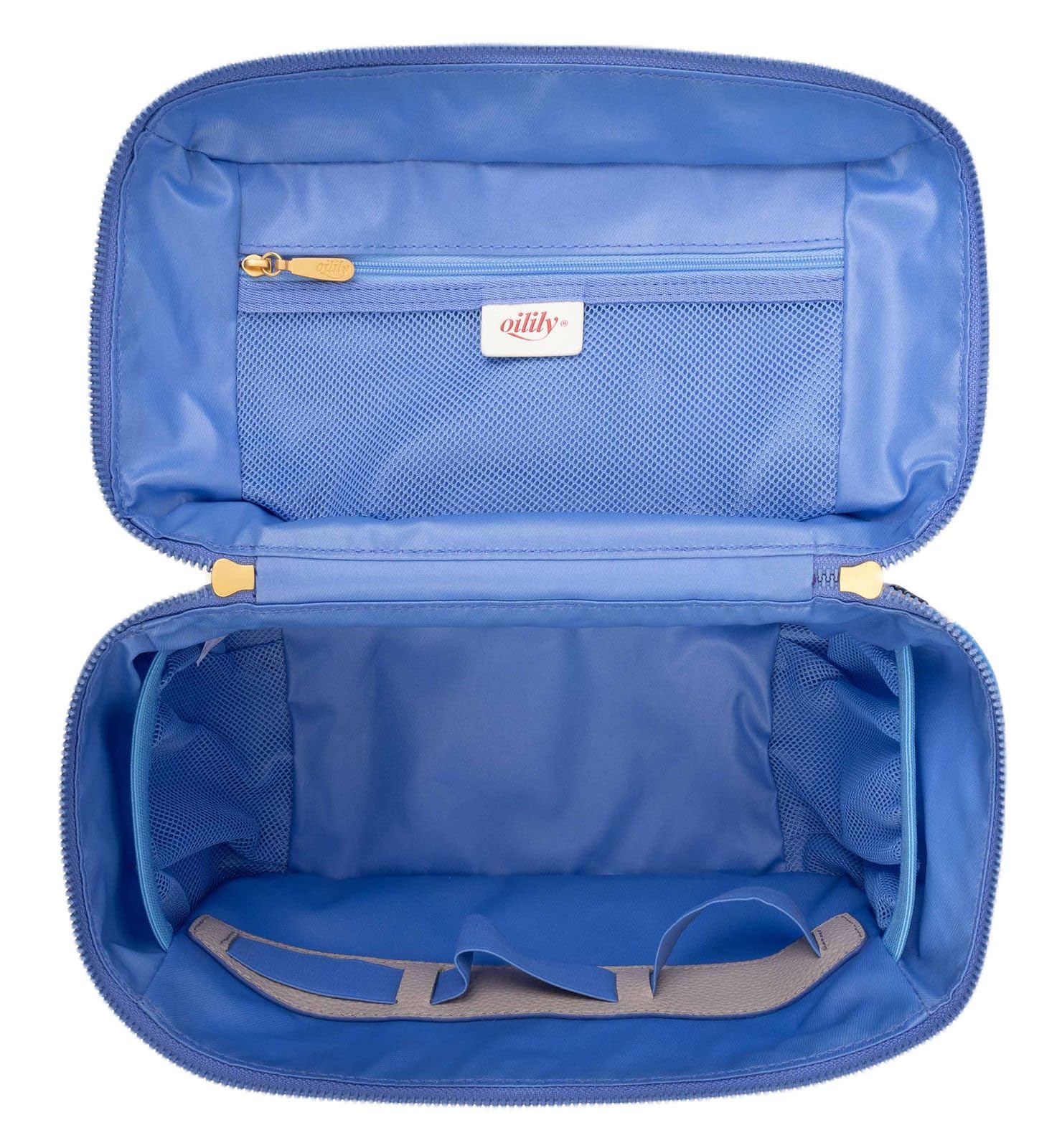 Oilily Kosmetiktasche Coco Beauty Case Vista Blue Mehrfarbig