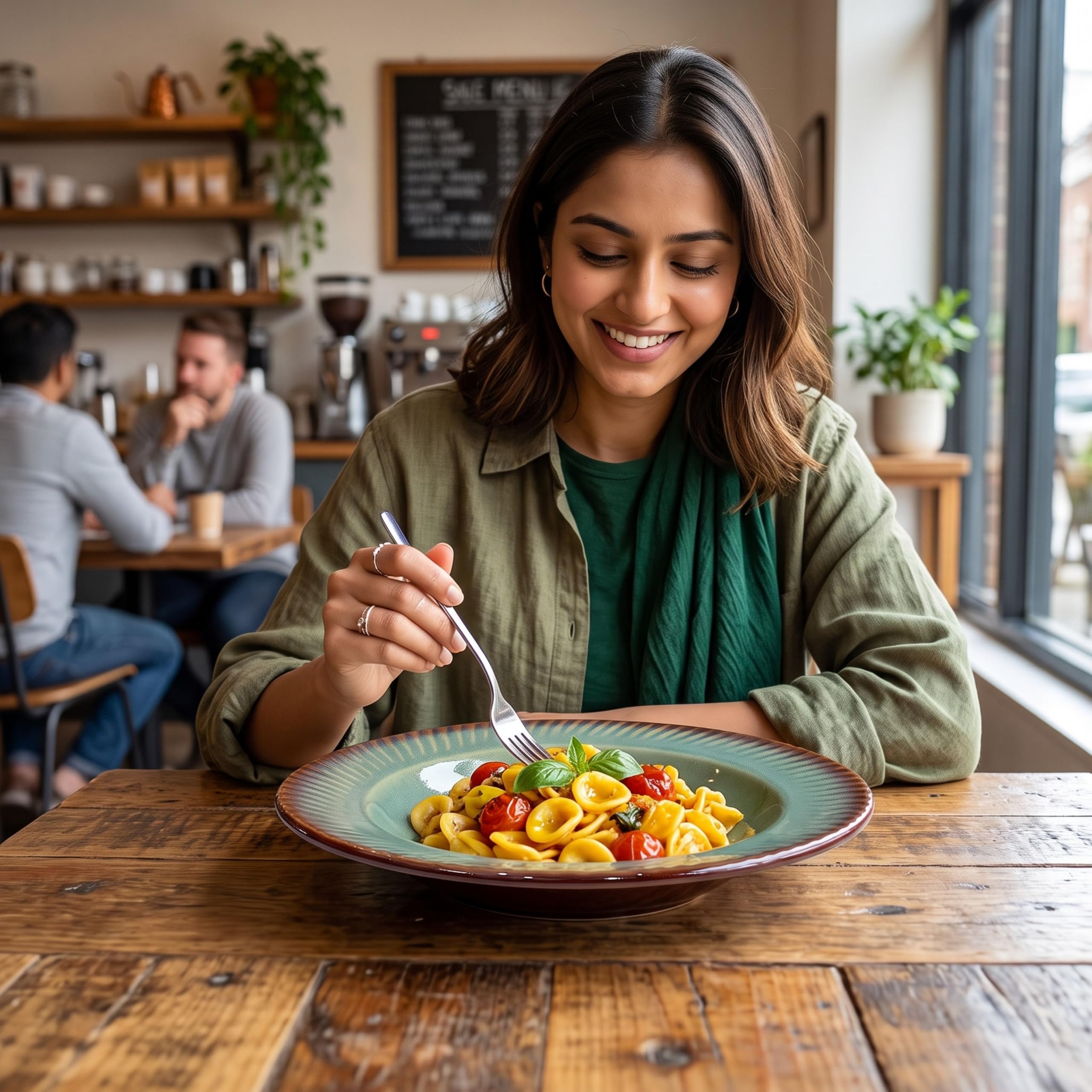 Verde Pasta Plate - Eco-Friendly & Durable -9