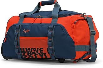 Skybags Polyester Solid Pattern Hustle Dft 65 (Orange, Medium)