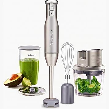 Cuisinart Hand Immersion Blender 5 speed + 950ml chopper + 700ml beaker